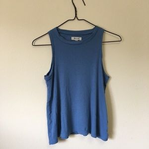 Madewell Blue Ribbed Tank